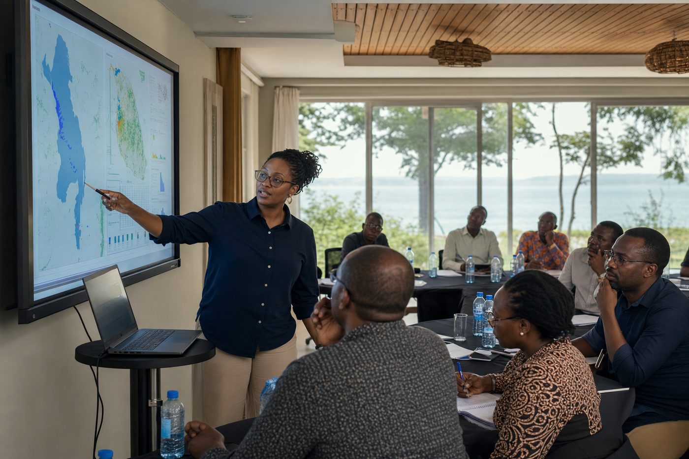 Eco-consult team working with stakeholders